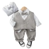 A stylish three-piece set for boys in autumn, cool autumn clothes for babies, and a one-year-old baby's spring and autumn outfit Item Picture